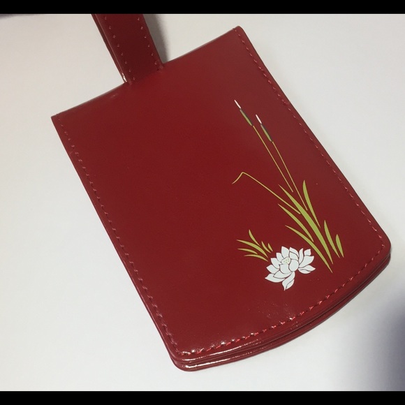 NWT Red Luggage Tag - Cute Frog & Dragonfly - Picture 6 of 6